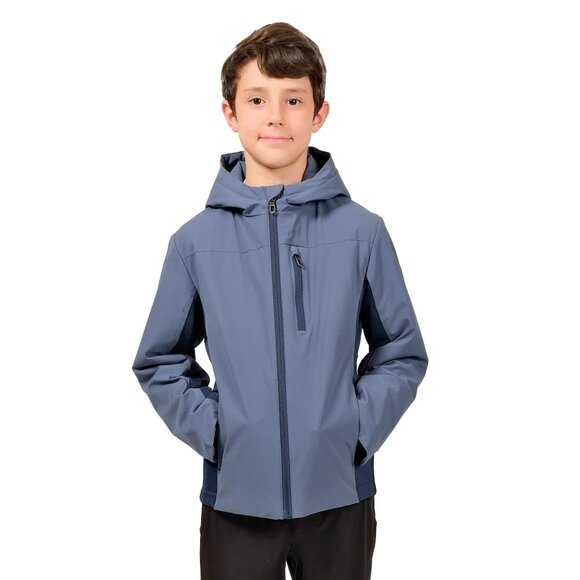 Spyder Kid's Attached Hooded Lightweight Jacket - Picture 1 of 4
